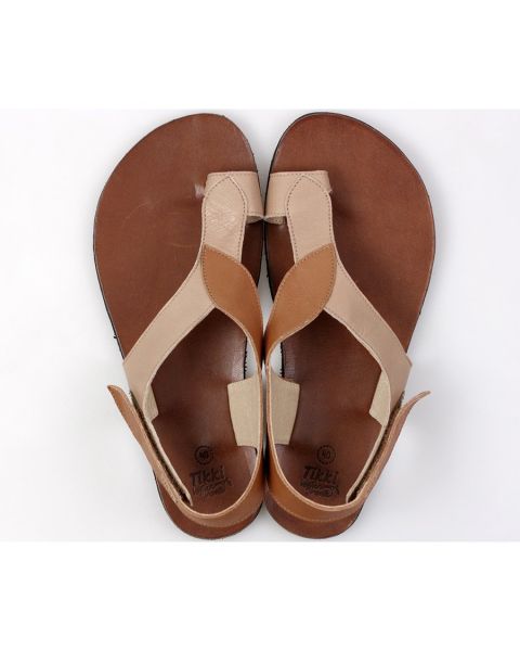 Sandale dama barefoot SOUL - Latte Macchiato