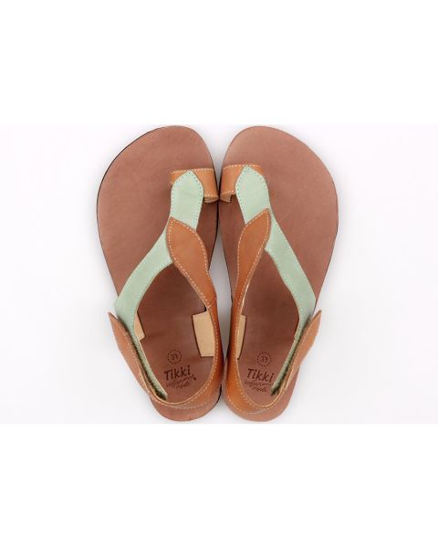 Sandale dama barefoot 'SOUL' - Mint Camel
