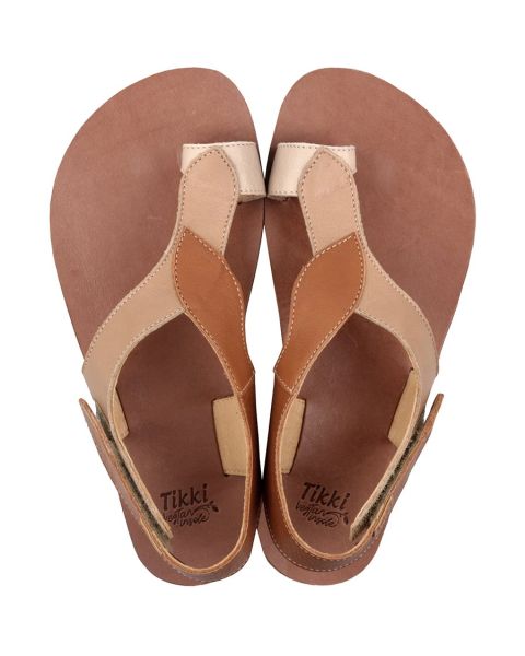 OUTLET - Sandale dama barefoot 'SOUL' - Caramel