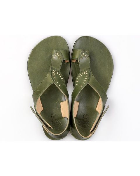 Sandale dama barefoot SOUL - Green