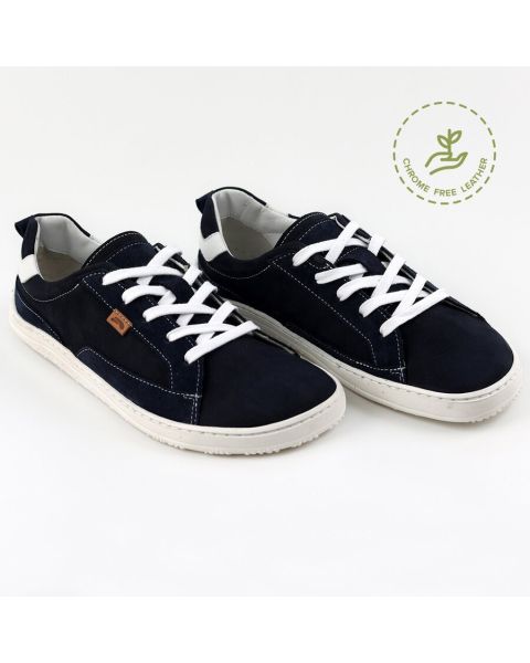 OUTLET Sneakersi barefoot piele OXY - NAVY