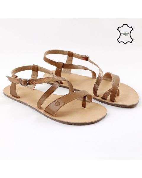 Sandale barefoot dama SELENE - Camel  - Tikki Shoes