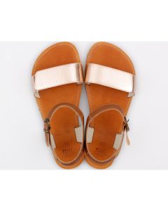 OUTLET - Sandale cu bareta ajustabila - Nude & Brown - In stoc