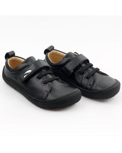 OUTLET Pantofi barefoot HARLEQUIN - Black 24-29 EU