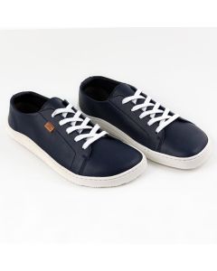 OUTLET Pantofi barefoot piele FINN - BLUE