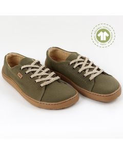 OUTLET Pantofi barefoot vegani BLISS - OLIVE