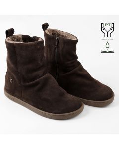 Ghete barefoot VELVET - Brown